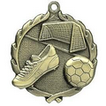 Medal, "Soccer" - 1 3/4" Wreath Edging